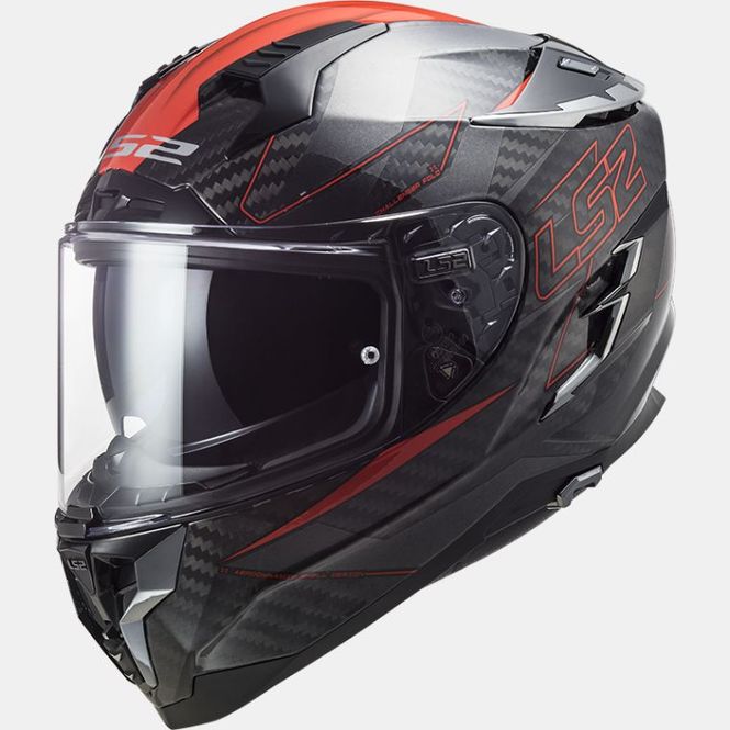 Hovedbilde LS2 FF327 Challenger Carbon Fold Rød