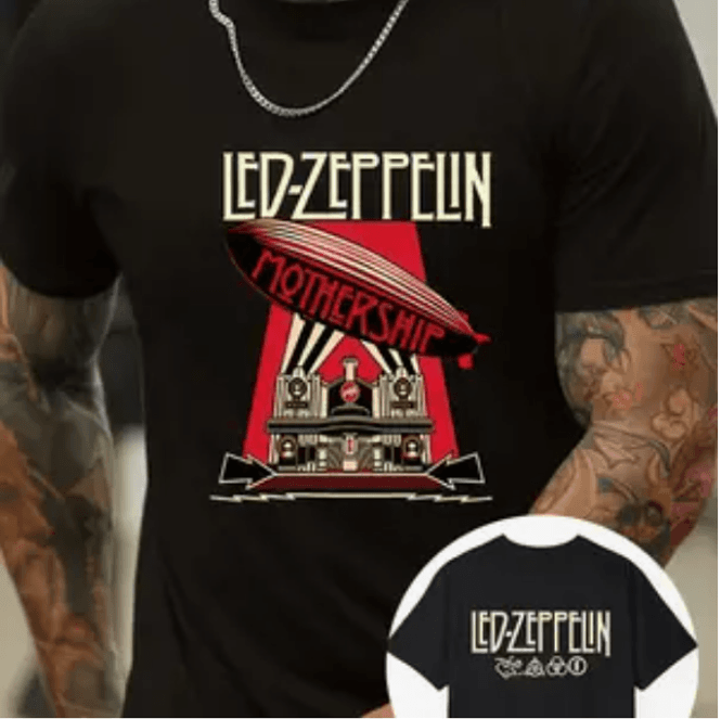 Hovedbilde Led Zeppelin Mothership T-skjorte, svart/hvit/rød