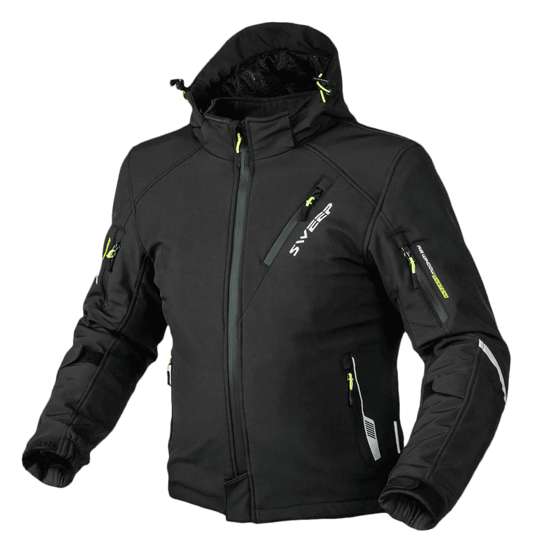 Sweep Breakout Softshell MC-Jakke Svart/Gul
