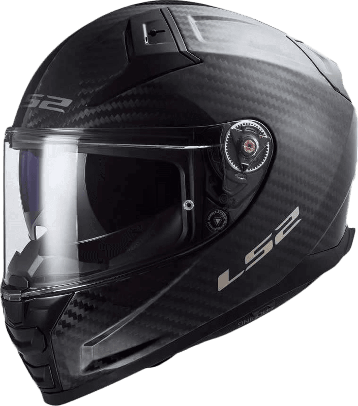 LS2 FF811 Vector 2 Gloss Carbon MC-hjelm med solbrille inkl svar