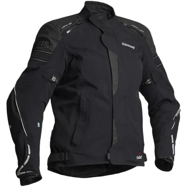 Halvarssons Walkyria Dame MC-jakke tekstil 2L laminert Svart/Gul vest