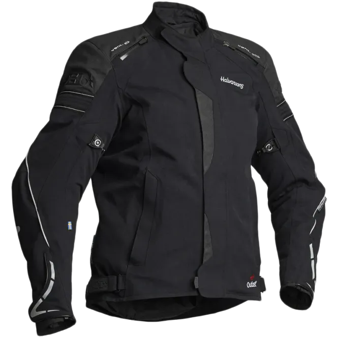 Hovedbilde Halvarssons Walkyria Dame MC-jakke tekstil 2L laminert Svart/Gul vest
