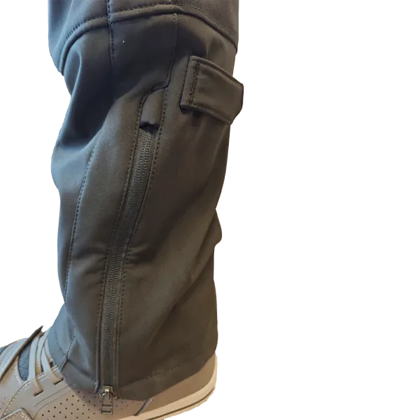 Bullfighter Ghost Softshell MC-Bukse Svart med AA-skli, hofte og kne -beskyttelse 