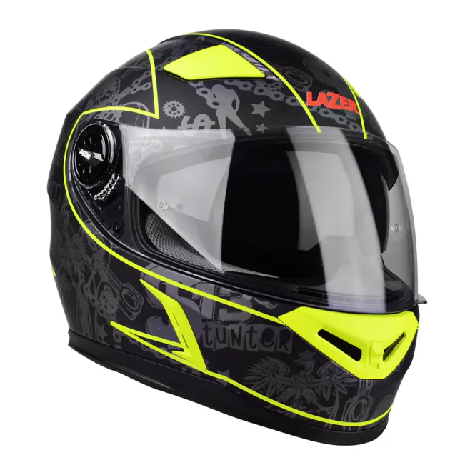 Hovedbilde Lazer Bayamo 13$ Original (matt Svart / Gul fluo) helhjelm med s