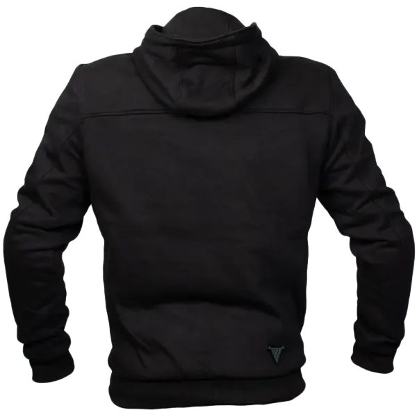 Bullfighter Atlas MC-Hoodie Svart med skli, skulder og albu -beskyttelse