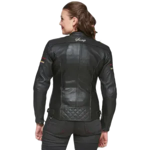 Hovedbilde Sweep Amelia Dame Skinnjakke Svart/R&oslash;d i geiteskinn