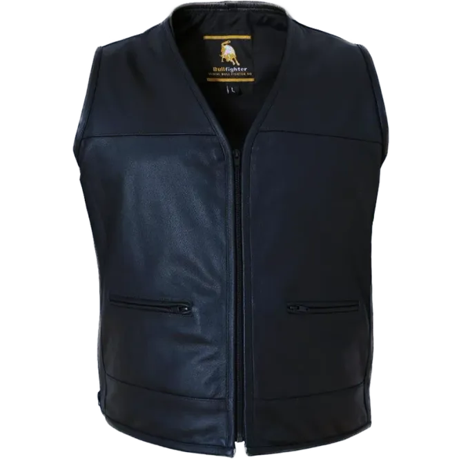 Hovedbilde Bullfighter Buffalo Skinnvest V-cut Svart Svart