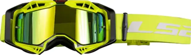 Hovedbilde LS2 Aura Crossbrille med Hi-Vis Gul Ramme/ Gult speil glass