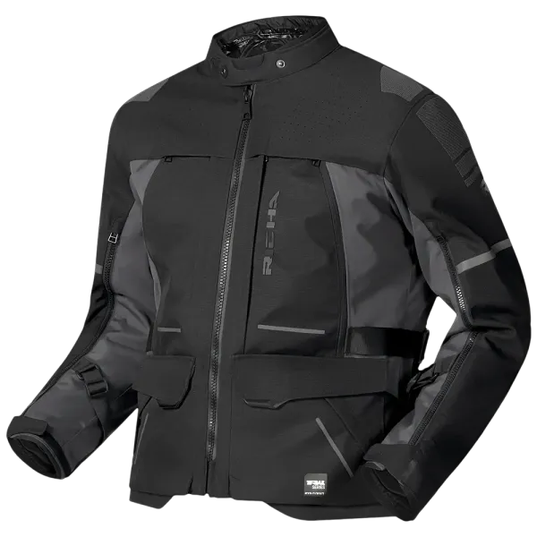 Richa Infinity 3 Adventure Jakke Svart, AA-sklibeskyttelse og avtakbar membran, god ventilasjon
