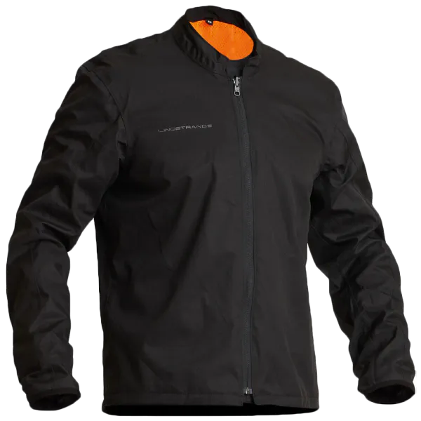 Lindstrands Tekstiljakke Rexbo Gr&aring;/Oransje med mesh lining og glidel&aring;s i rygg